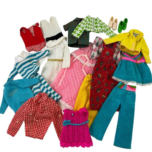 Skipper Doll Clothes Shoes Vintage Barbie Young Ideas Fun Time Triple Treat - Picture 1 of 12